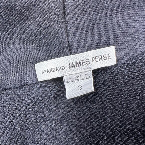 Standard James Perse Women's Black Open Front Cotton Cardigan Size 3 (US L) EUC - Picture 3 of 7